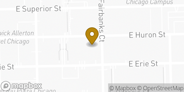Map showing the location of Starbucks in Chicago, IL 60611