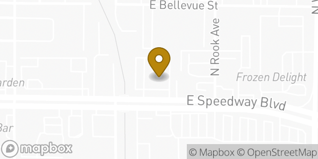 Map showing the location of Chuck E. Cheese in Tucson, AZ 85712