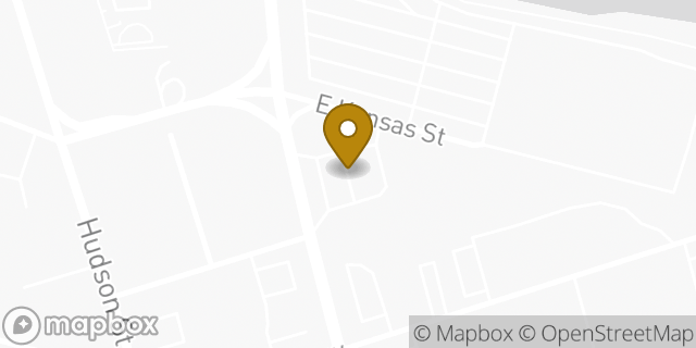 Map showing the location of Dunkin' in Hackensack, NJ 07601