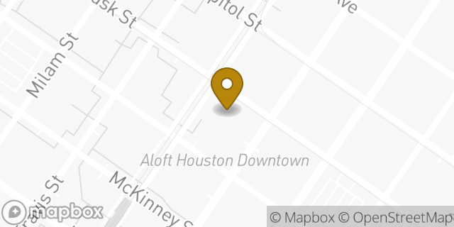 Map showing the location of Citigroup Private Bank in Houston, TX 77002