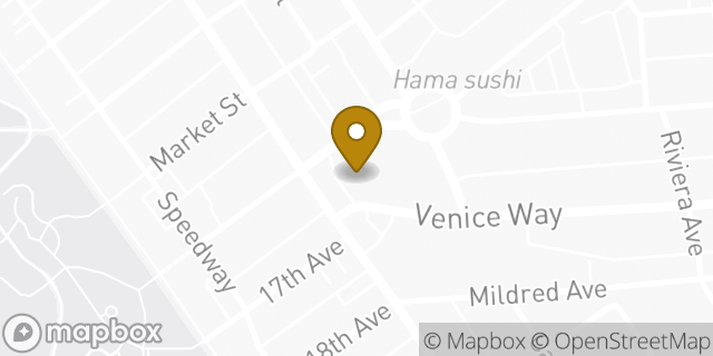 Map showing the location of Subway in Venice, CA 90291