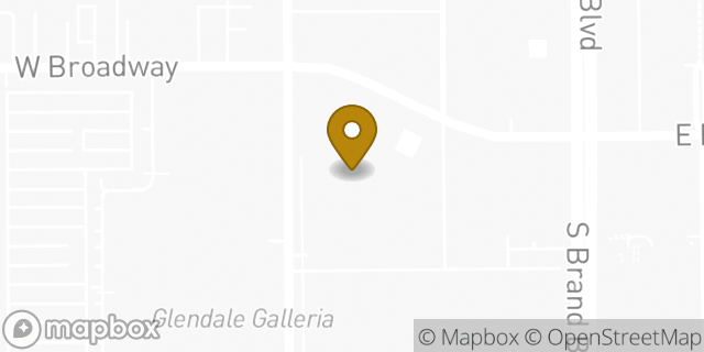Map showing the location of Peet's Coffee in Glendale, CA 91210