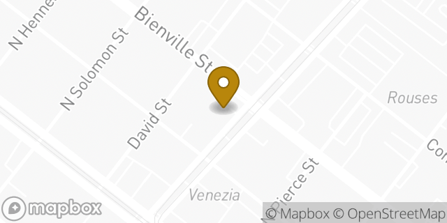 Map showing the location of Subway in New Orleans, LA 70119