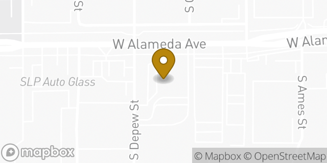 Map showing the location of Chase Bank in Lakewood, CO 80226