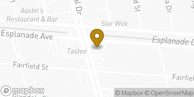 Map showing the location of CVS Pharmacy in Metairie, LA 70006