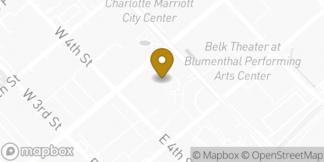 Map showing the location of Starbucks in Charlotte, NC 28280