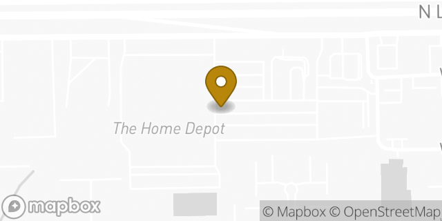 Map showing the location of The Home Depot in Houston, TX 77008