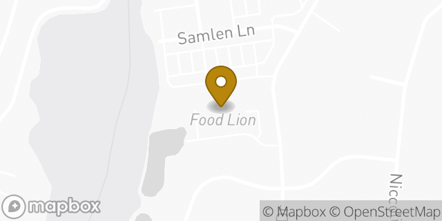 Map showing the location of Food Lion in Charlotte, NC 28214