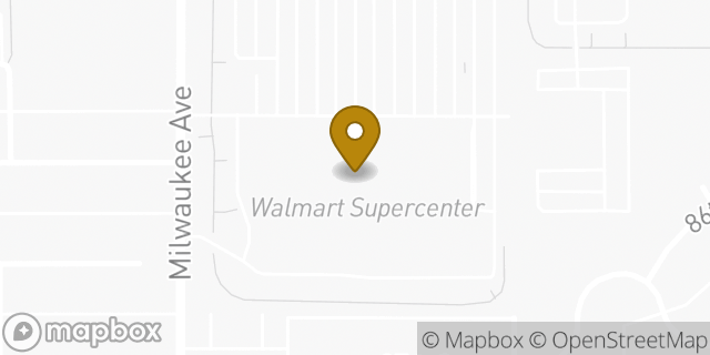 Map showing the location of Walmart in Lubbock, TX 79424