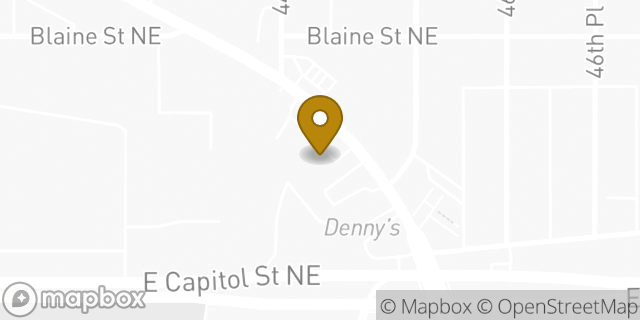 Map showing the location of 7-Eleven in Washington, DC 20019
