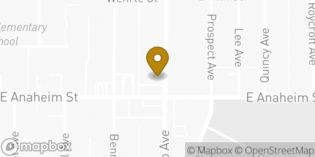 Map showing the location of Subway in Long Beach, CA 90804