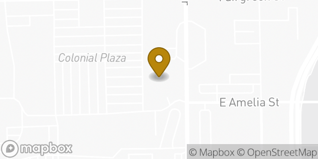 Map showing the location of Staples in Orlando, FL 32803