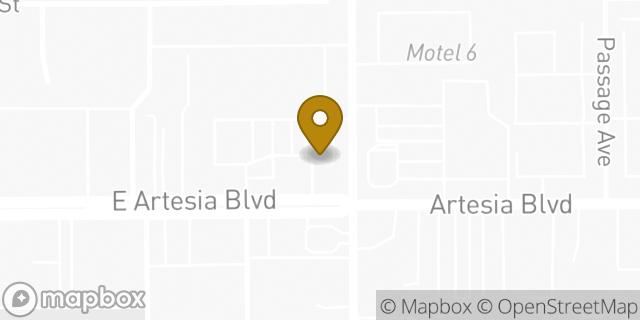 Map showing the location of Starbucks in Long Beach, CA 90805