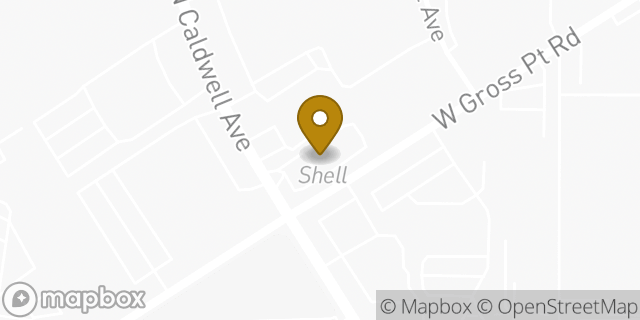 Map showing the location of Dunkin' in Niles, IL 60714