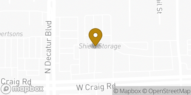 Map showing the location of Penske Truck Rental in North Las Vegas, NV 89032