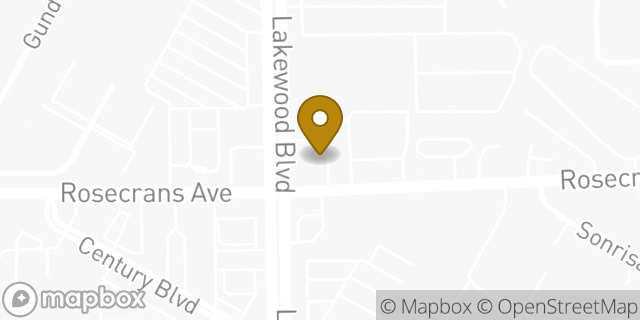 Map showing the location of The UPS Store in Bellflower, CA 90706