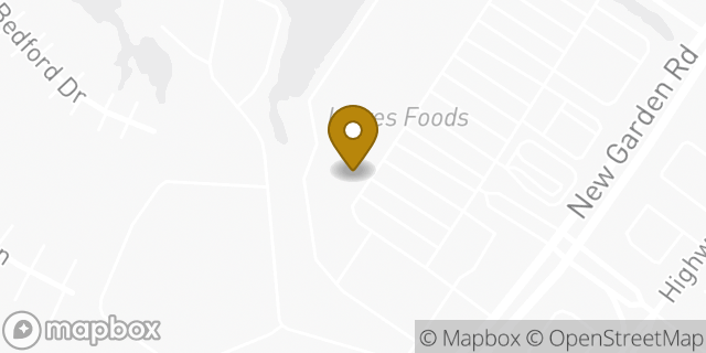 Map showing the location of Subway in Greensboro, NC 27410