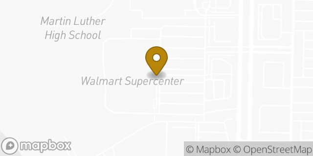 Map showing the location of Walmart in Greendale, WI 53129