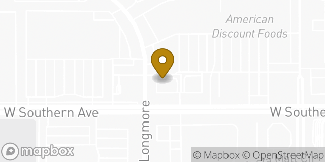 Map showing the location of McDonald's in Mesa, AZ 85202