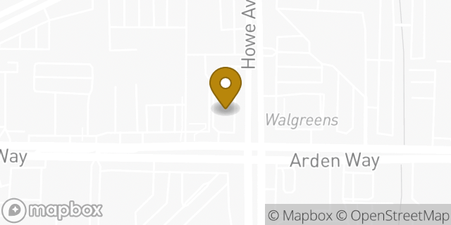 Map showing the location of McDonald's in Sacramento, CA 95825