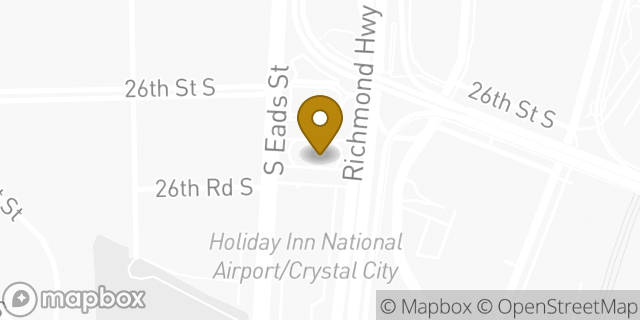 Map showing the location of McDonald's in Arlington, VA 22202