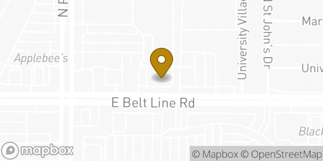Map showing the location of Chase Bank in Richardson, TX 75081