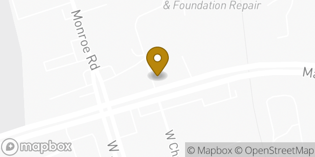 Map showing the location of Enterprise Rent-A-Car in Matthews, NC 28105