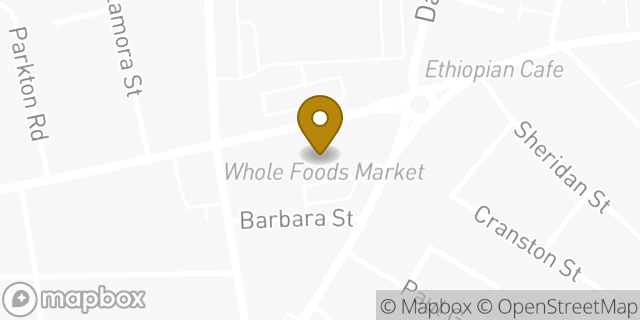 Map showing the location of Whole Foods Market in Jamaica Plain, MA 02130