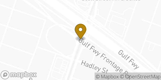 Map showing the location of 7-Eleven in Houston, TX 77004