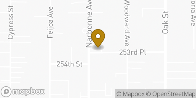 Map showing the location of The Emerald Church of Open Faith in Lomita, CA 90717