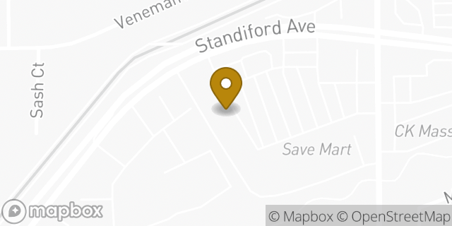 Map showing the location of The UPS Store in Modesto, CA 95350