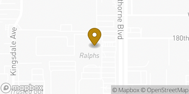 Map showing the location of Starbucks in Redondo Beach, CA 90278