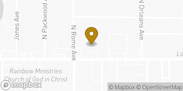Map showing the location of AutoZone in Tampa, FL 33604