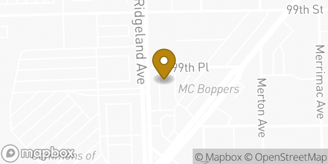 Map showing the location of The UPS Store in Chicago Ridge, IL 60415
