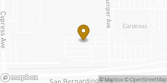 Map showing the location of Planet Fitness in Fontana, CA 92335