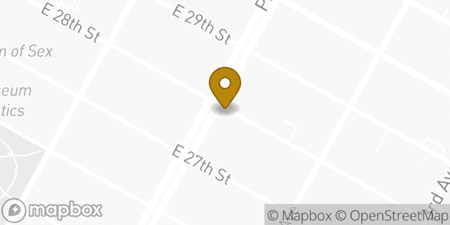 Map showing the location of McDonald's in New York, NY 10016