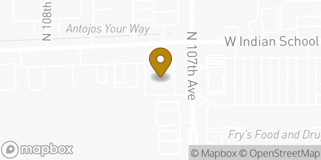 Map showing the location of Walgreens in Avondale, AZ 85392