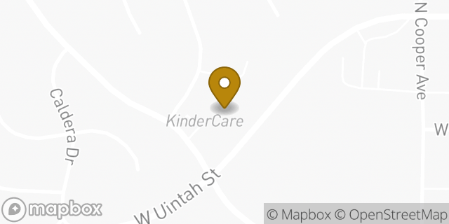 Map showing the location of Mesa KinderCare in Colorado Springs, CO 80904