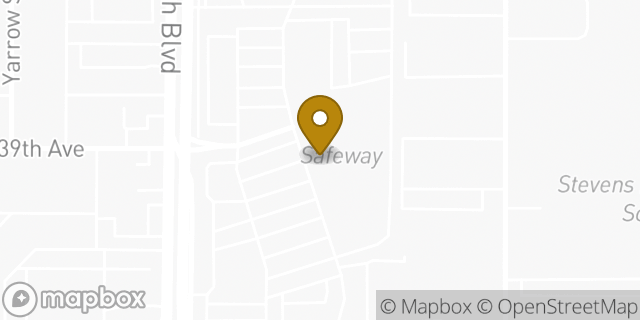 Map showing the location of Safeway in Wheat Ridge, CO 80033