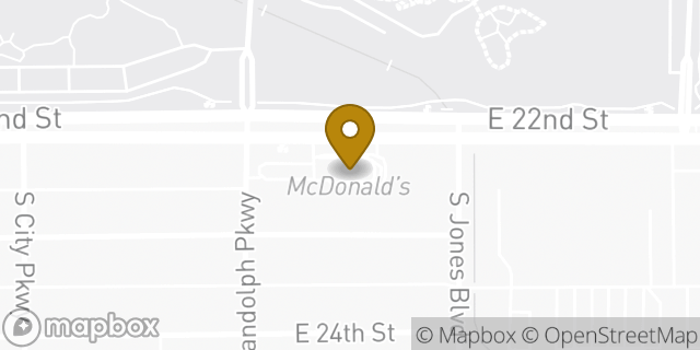 Map showing the location of McDonald's in Tucson, AZ 85713