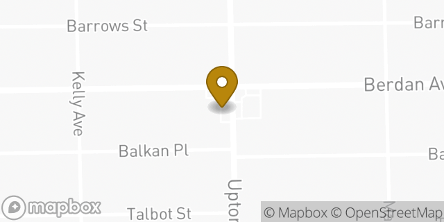 Map showing the location of 7-Eleven in Toledo, OH 43613