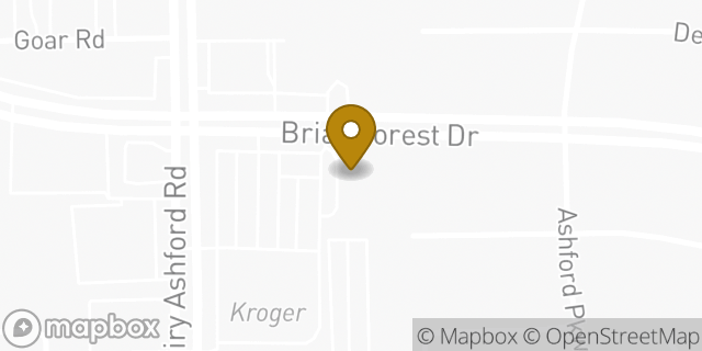 Map showing the location of Papa John's Pizza in Houston, TX 77077