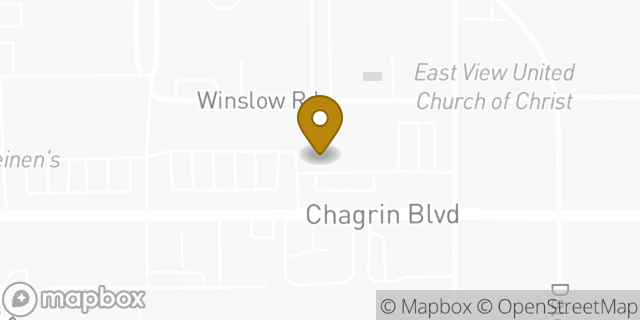 Map showing the location of Papa John's Pizza in Shaker Heights, OH 44120
