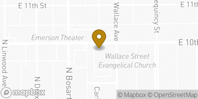 Map showing the location of The Church of Jesus Christ of Latter-day Saints in Indianapolis, IN 46201