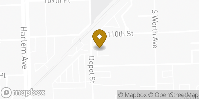 Map showing the location of American Legion in Worth, IL 60482