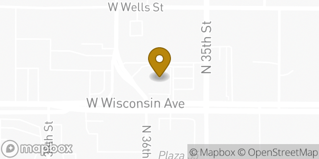 Map showing the location of Walgreens in Milwaukee, WI 53208