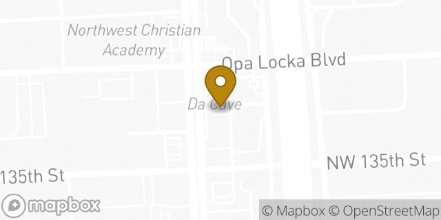 Map showing the location of Subway in Miami, FL 33168