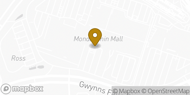 Map showing the location of Dunkin' in Baltimore, MD 21215