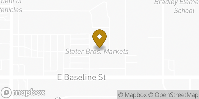 Map showing the location of Coinme in San Bernardino, CA 92404