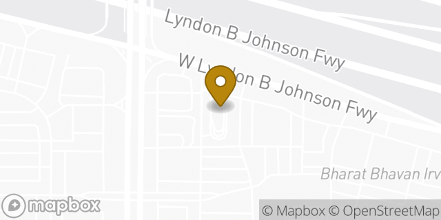 Map showing the location of McDonald's in Irving, TX 75063